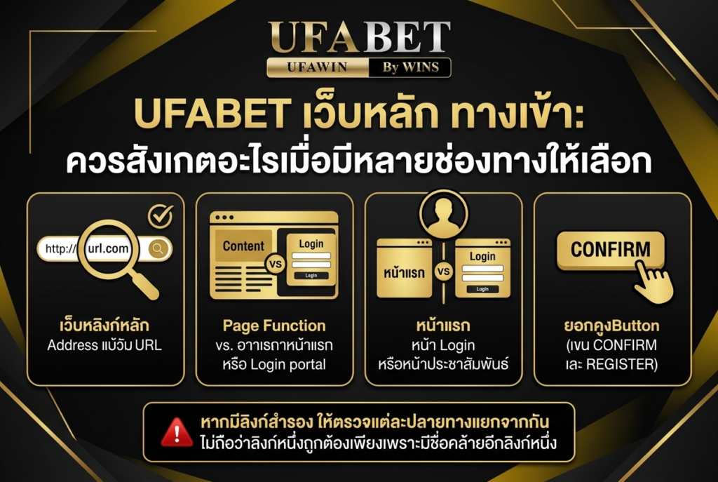 UFABET เว็บหลัก ทางเข้า: ควรสังเกตอะไรเมื่อมีหลายช่องทางให้เลือก