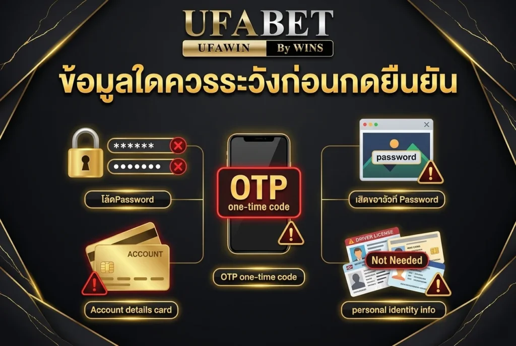 ข้อมูลใดควรระวังก่อนกดยืนยัน