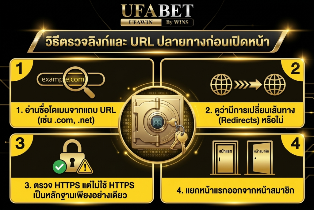 วิธีตรวจลิงก์และ URL ปลายทางก่อนเปิดหน้า