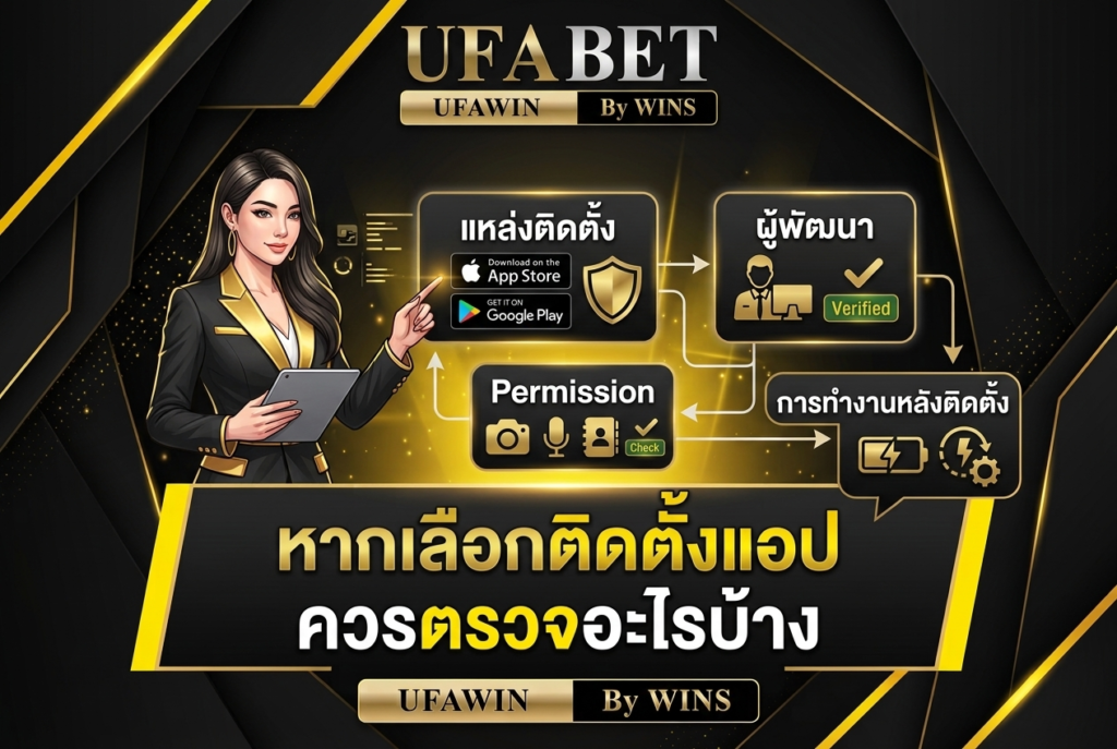 หากเลือกติดตั้งแอป-ควรตรวจอะไรบ้าง